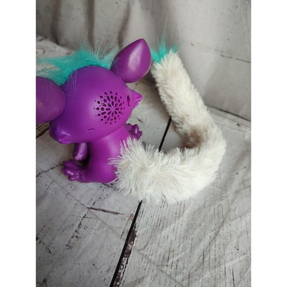 Mattel Lil' Gleemerz Toy Loomur Purple Interactive Talking Light Up 5" Furry Pet - Picture 6 of 10